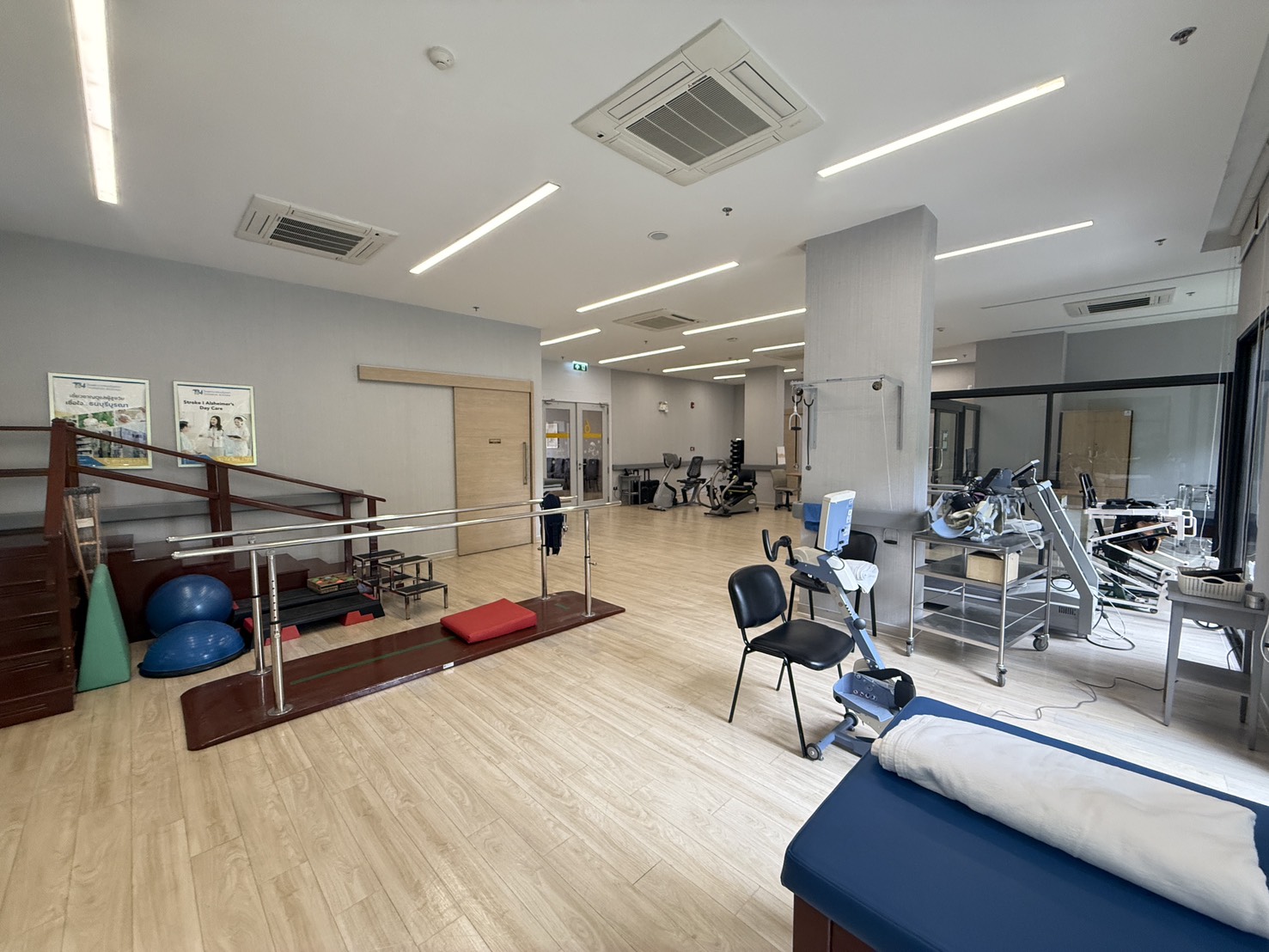 Overview of the hospital-based physiotherapy department at Sanpiti Rangsit, Pathum Thani
